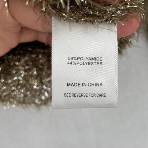 ~LucyParis Metallic Thread Sweater NWT L - Picture 9 of 9